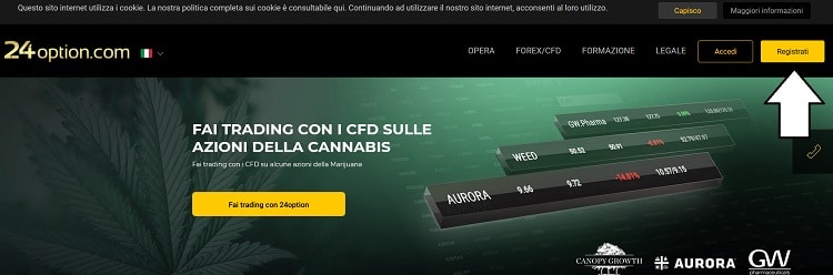 esempio_trading_cfd_24option