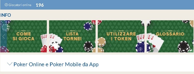 panoramica della piattaforma Eurobet Poker