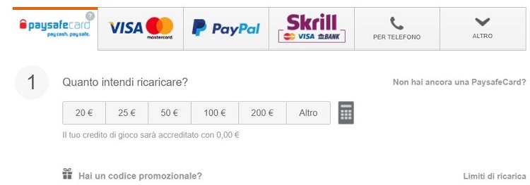 888-deposito-paysafecard-importo
