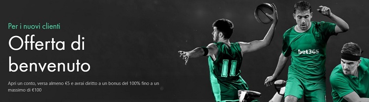 bonus di benvenuto offerto da bet365