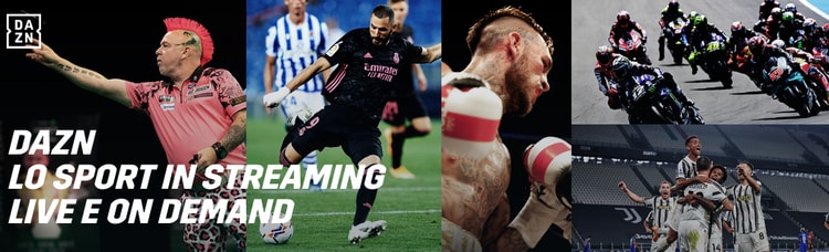 dettaglio della home page dazn