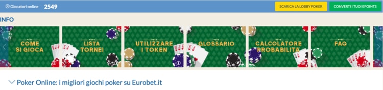 la pagina eurobet poker