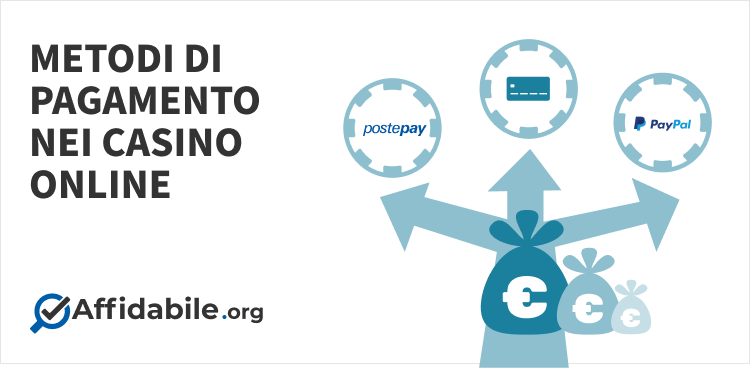 metodi di pagamento nei casino online