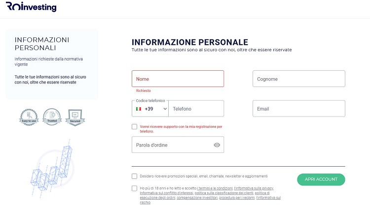 conto demo roinvesting