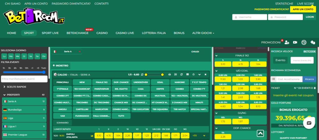 scommesse calcio betroom