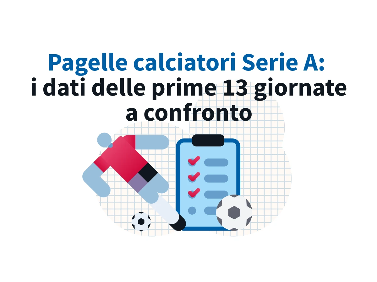 Pagelle calciatori Serie A, i dati delle prime 13 giornate a confronto