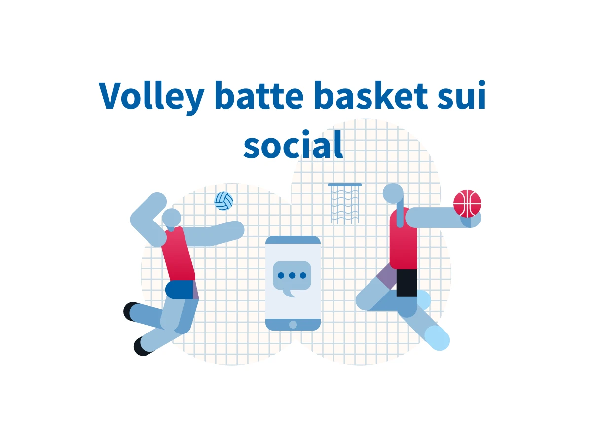 Volley batte basket sui social, quasi il doppio di follower per le squadre della Superlega