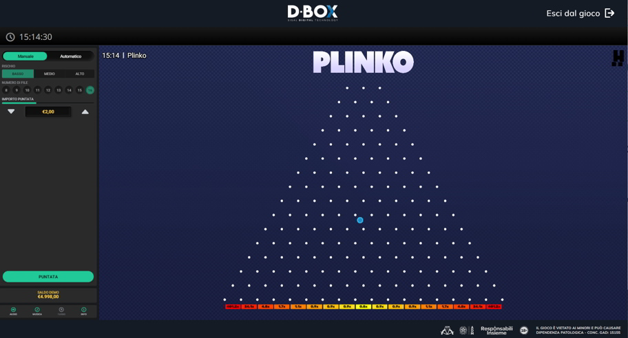 Plinko: vinci con la fortuna