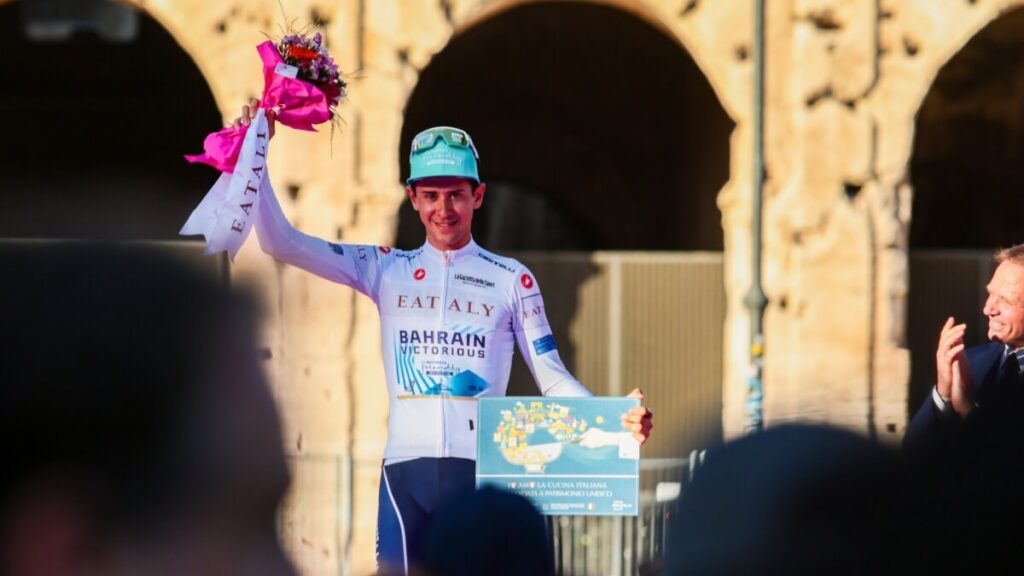 Antonio Tiberi durante il Giro d'Italia 2023-2024