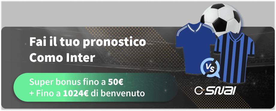 Fai il tuo pronostico Como Inter del 23/05/2025