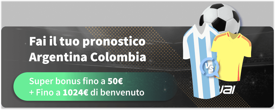 Fai il tuo pronostico Argentina Colombia 11/06/2025 ore 2:00