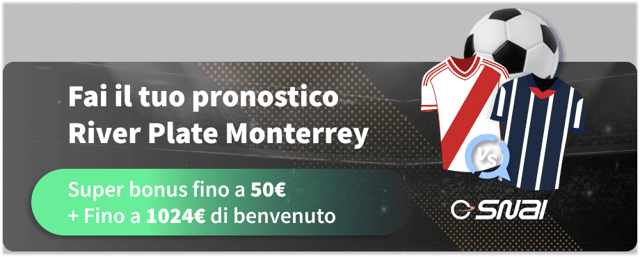 Fail il tuo Pronostico River Plate Monterrey del 21/06/2025