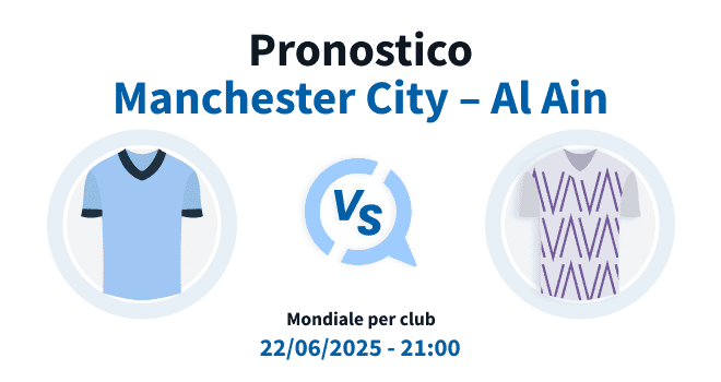 Pronostico Manchester City – Al Ain del 22/06/2025
