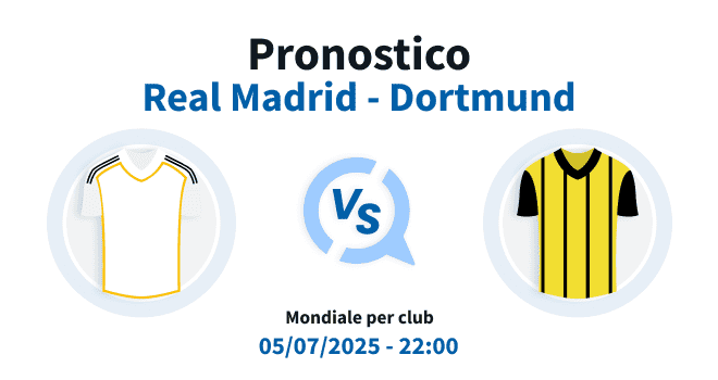 Pronostico Real Madrid Borussia Dortmund del 05/07/2025