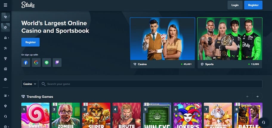 stake interfaccia grafica