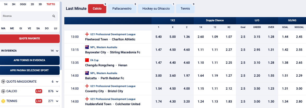 Marathonbet scommesse calcio