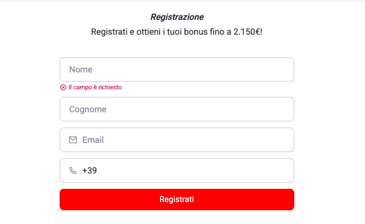 Sportium registrazione