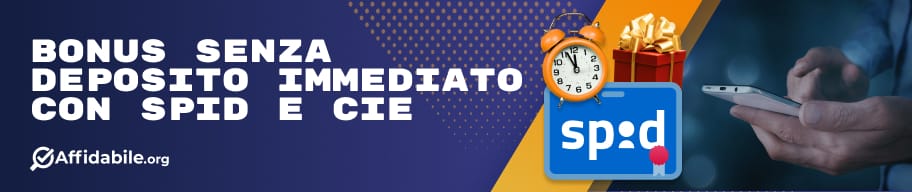 Bonus senza deposito con SPiD e CIE