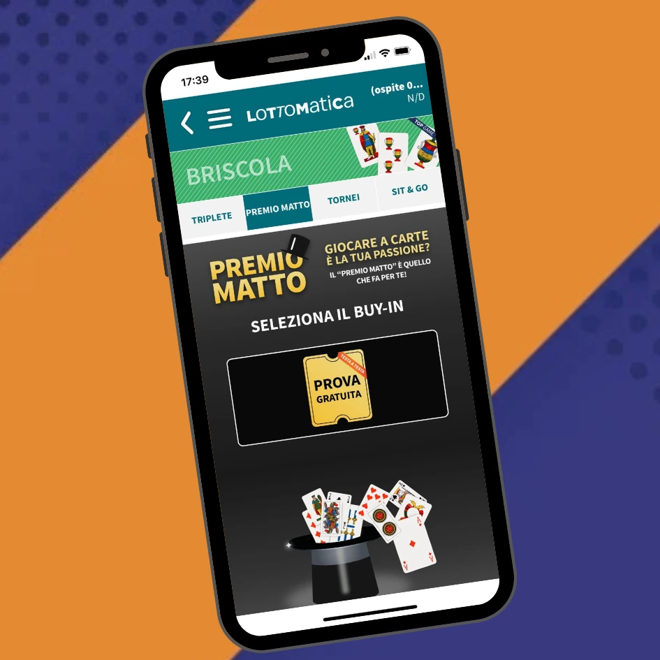 Briscola online soldi veri Lottomatica
