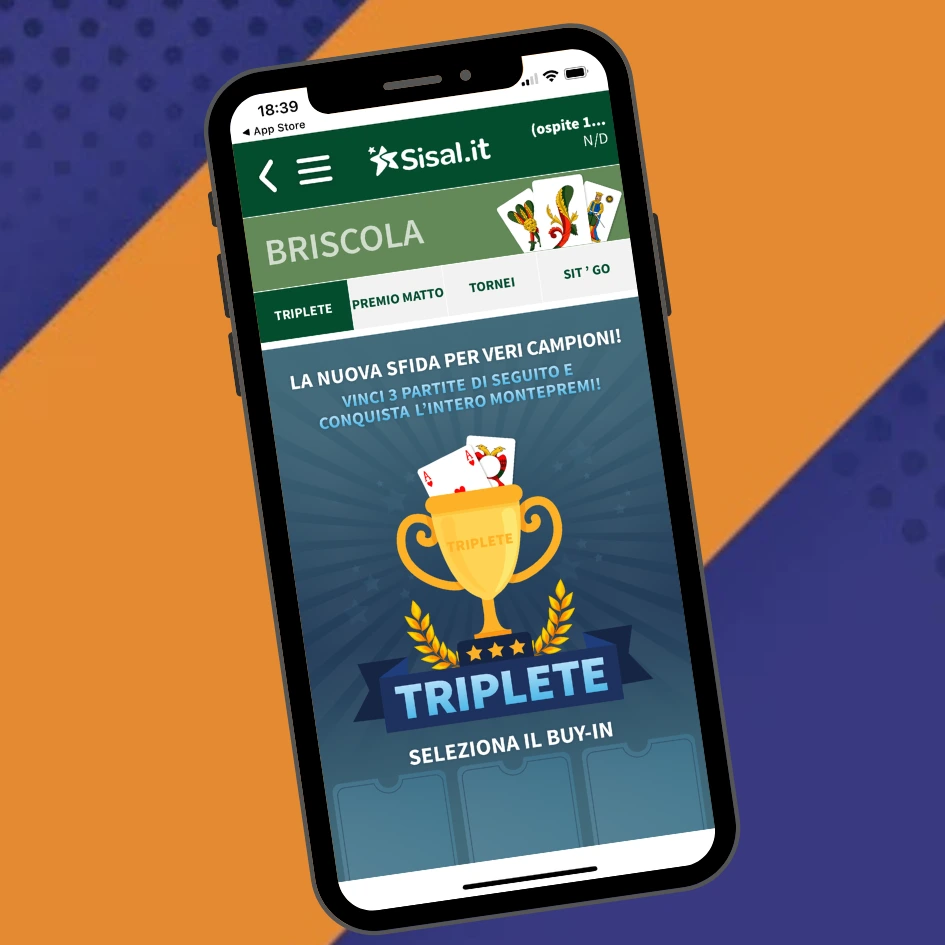 Briscola soldi veri Sisal