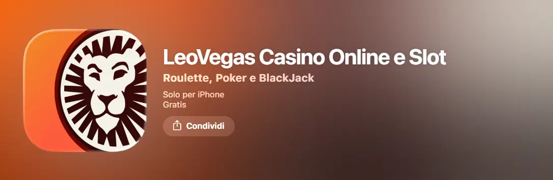scarica app leovegas