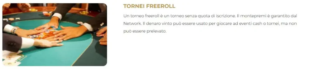 Torneo freeroll su Casinò Sanremo Poker