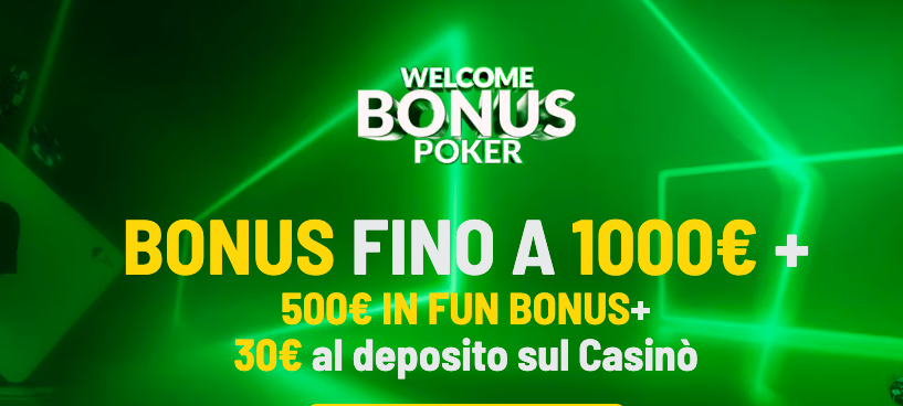 Giocare su Eurobet con bonus di benvenuto fino a 1000 euro