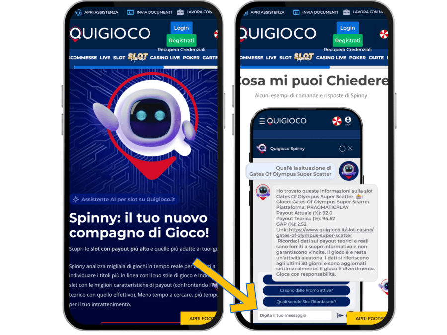 Quigioco lancia spinny il nuovo AI avatar che aiuta nell'individuare la slot ideale.