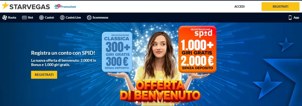 Gioca a casino e scommesse sportive con Starvegas