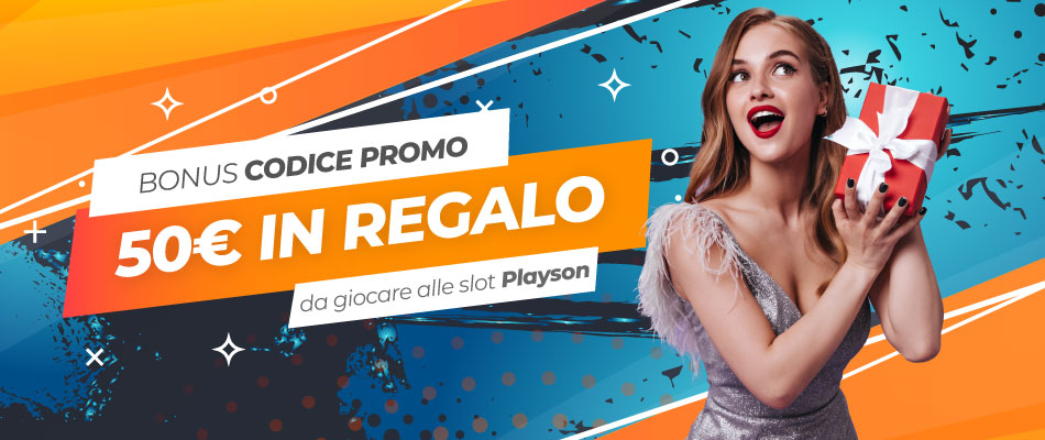 Codice promo Vincitu 50 euro slot Playson