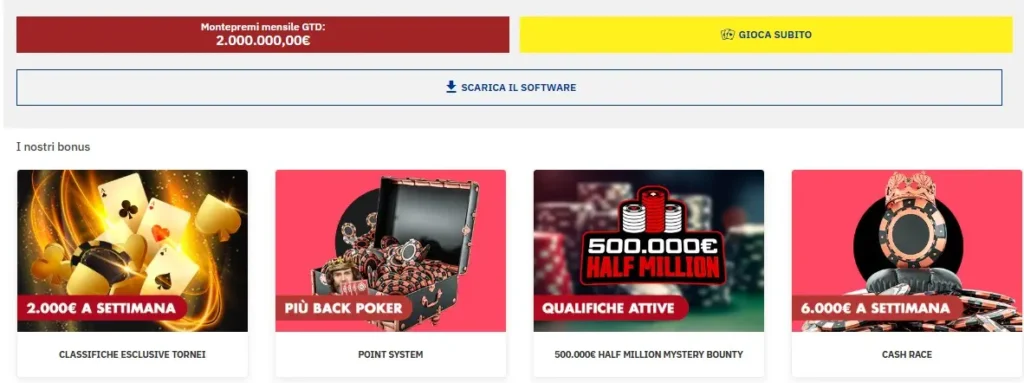 Gioca a Poker con Lottomatica