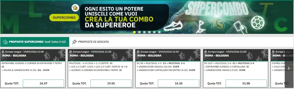 Gioca con la sezione scommesse di Lottomatica