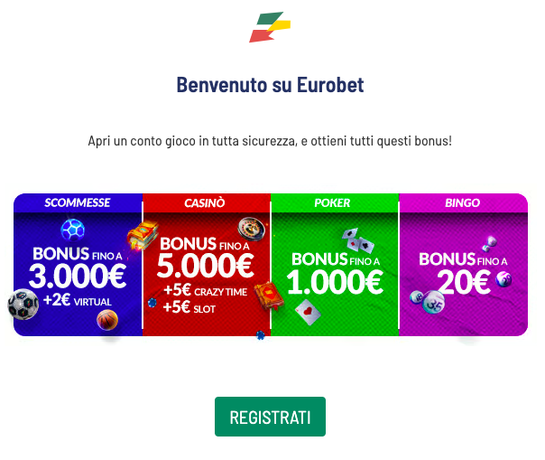 registrazione eurobet