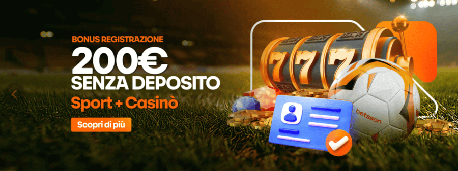Bonus betsson senza deposito
