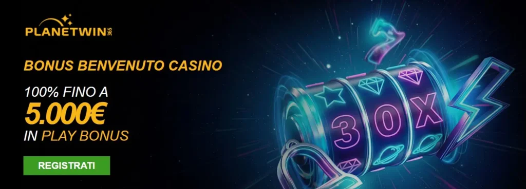 Gioca il bonus benvenuto di Planetwin