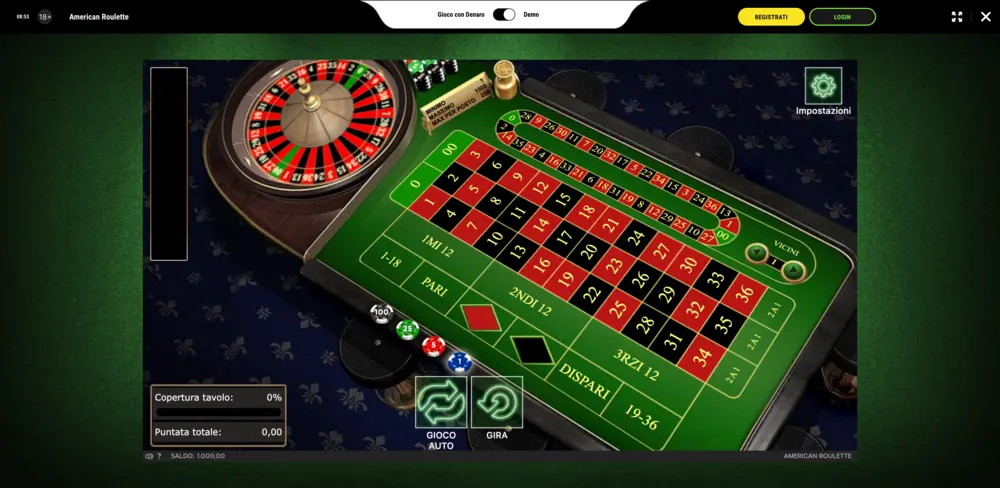 American Roulette Screenshot demo