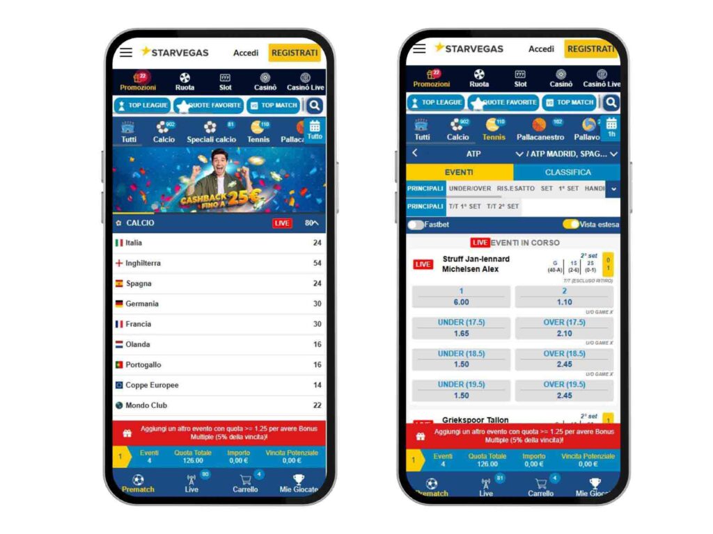 Screenshot starvegas mobile