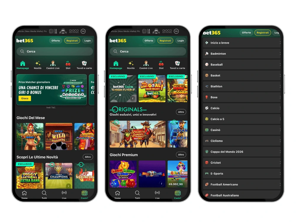 Miglior casino online bet365