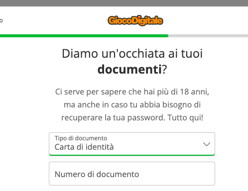 registrazione gioco digitale