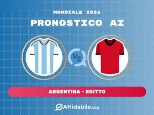 Argentina-Egitto pronostico IA