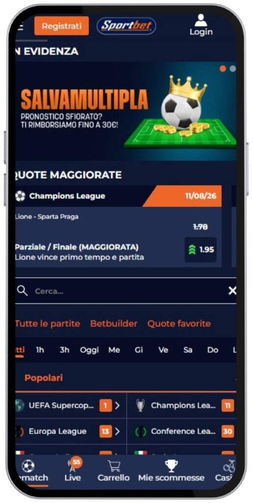 Sportbet mobile sport