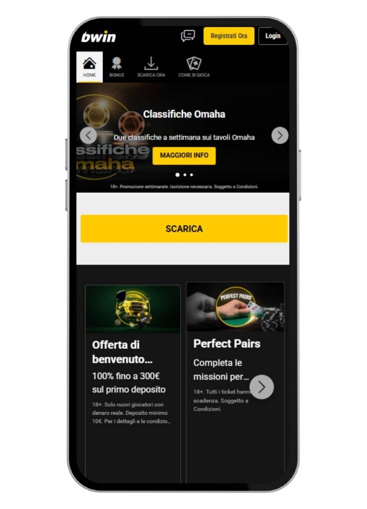 bwin scommesse poker