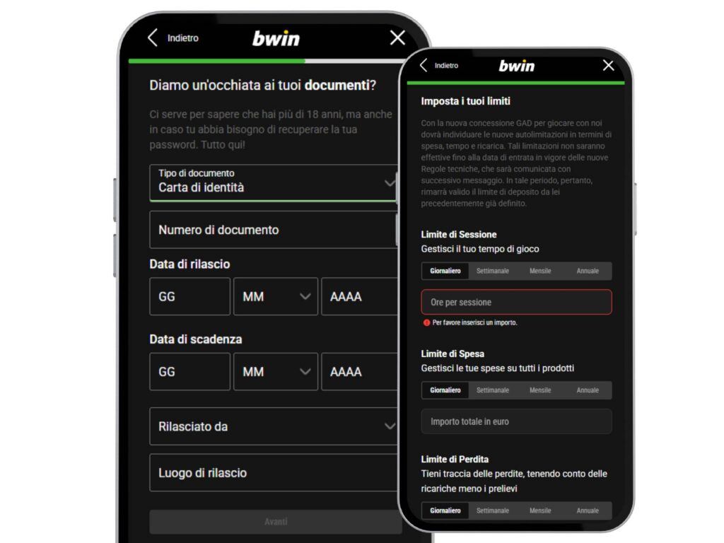 Registrazione Bwin senza codice