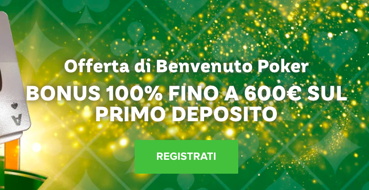 Gioco Digitale  bonus di benvenuto Poker