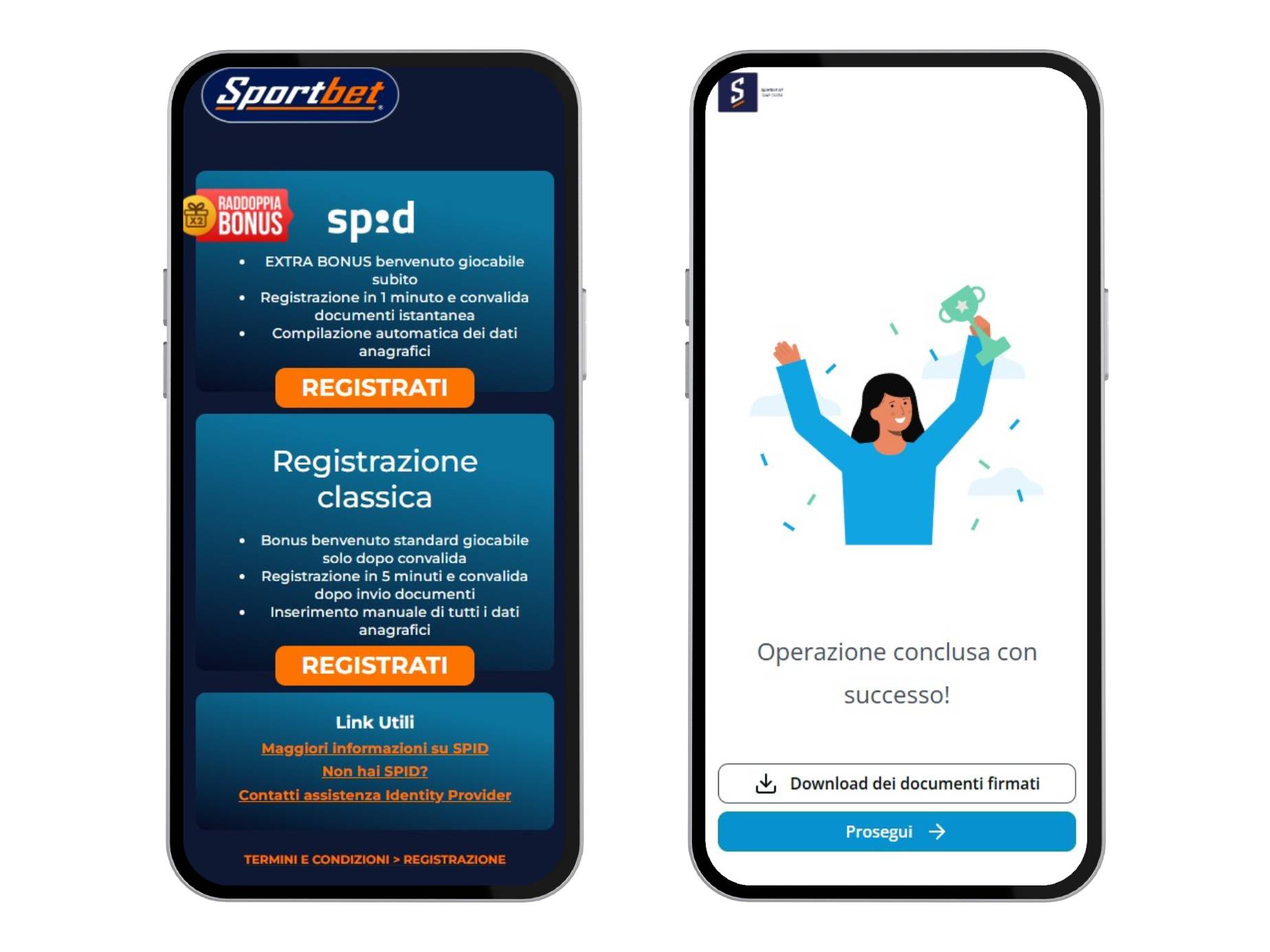 Sportbet registrazione spid