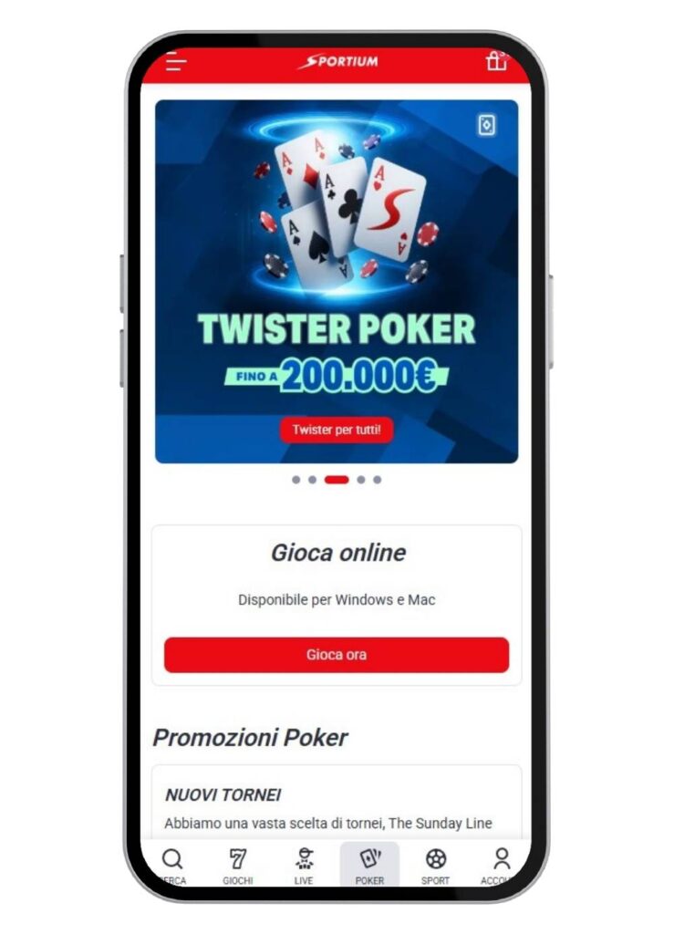 Sportium mobile poker