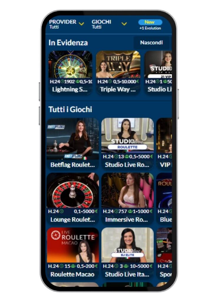 Betflag Casino Mobile