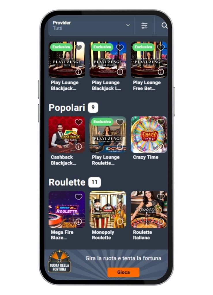 Snai casino phone