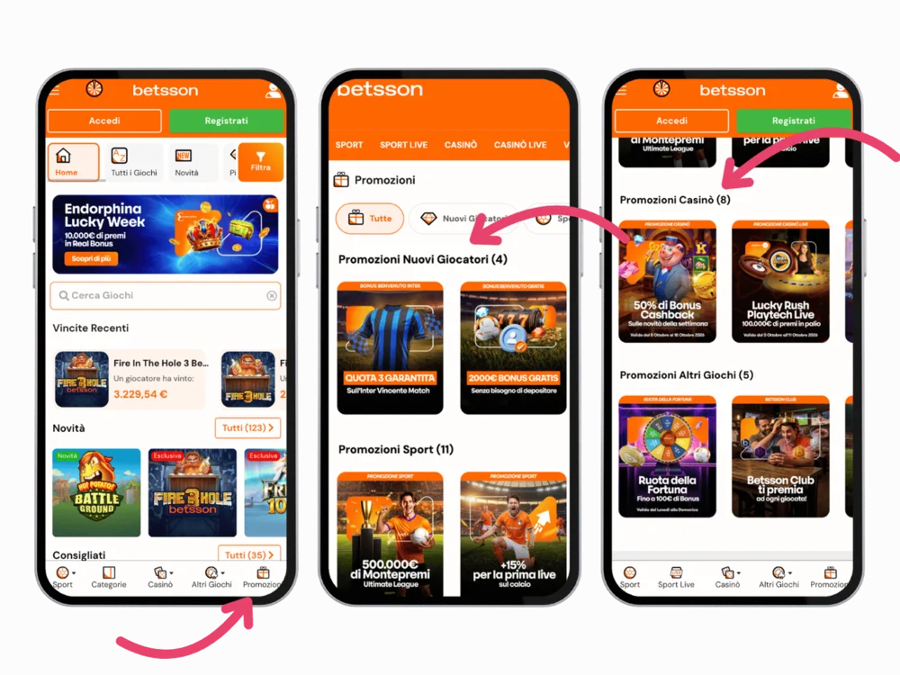 Betsson casino, miglior casino per bonus promozioni