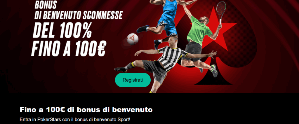 Bonus PokerStars scommesse